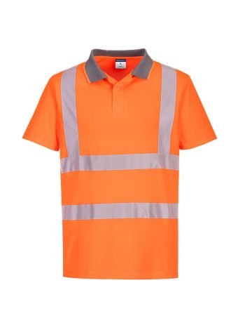 Eco Warnschutz Poloshirt kurzarm (6er Pack) , 4XL, R, Orange