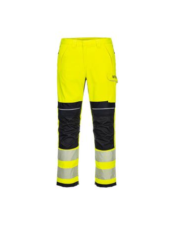 PW3 FR Warnschutz Arbeitsbundhose, 28, R, Gelb/Schwarz