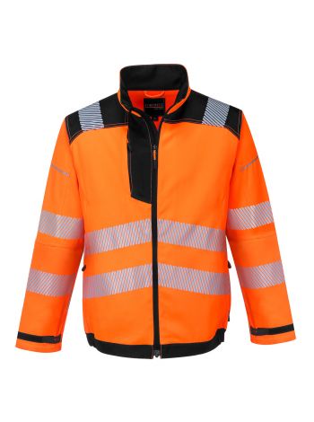 PW3 Warnschutz Arbeitsjacke, L, R, Orange/Schwarz